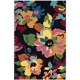 thumbnail image 1 of Safavieh Four Seasons 5' X 8' Hand Hooked Polyester Pile Rug in Black, 1 of 3