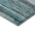 thumbnail image 3 of Addison Rugs Mayfield Premium Machine Washable Transitional Stripes Teal Rectangle Rug, 10' x 14', 3 of 7