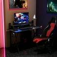 thumbnail image 2 of Costway Gaming Desk All-In-One Professional Gamer Desk Cup Headphone Holder Power Strip, 2 of 8
