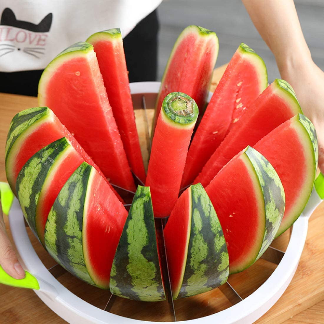 SEED SCOOP Watermelon Cutter Splitter Utensil QUICK & EASY MELON SLICER TOOL 