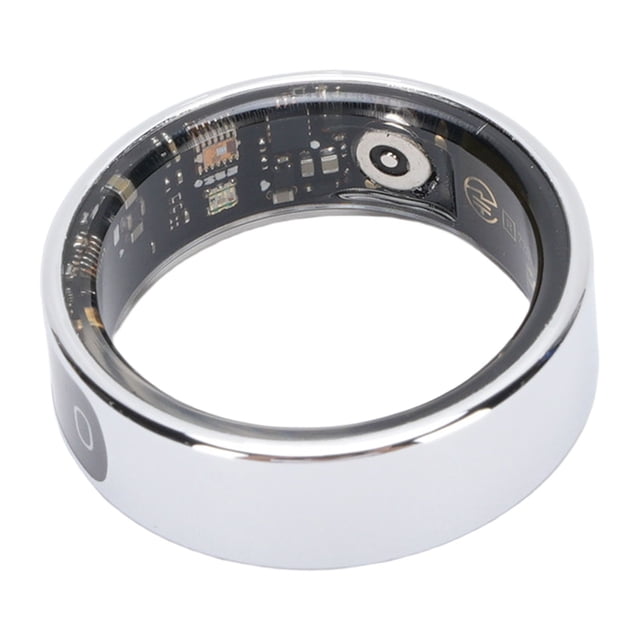 Bague Sportive Intelligente, Bague Intelligente à Touches Tactiles Affichage Écran Comptage de Pas Batterie Li 16 mAh pour Randonnée Cyclisme Course Taille 8 18,2 mm / 0,72 Po, Taille 9 19 mm / 0,75 Po, Taille 10 19,9 mm