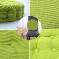 thumbnail image 2 of PiccoCasa Home Corduroy Round Shaped Thickened Pillow Seat Chair Cushion Pad Mat Green, 2 of 6