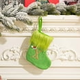 thumbnail image 5 of geerera Green Knit Christmas Stockings, 8 Inch Stocking with Golden Initial, Personalized Holiday Stocking, for Fireplace Mantel, Tree Decoration, 5 of 5