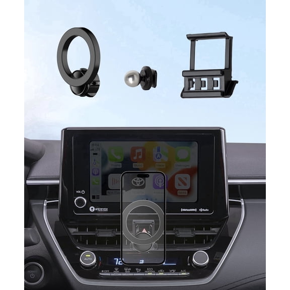 Car Phone Holder for Toyota Corolla 2020-2026 / Corolla Cross 2022-2026 Accessories, 360° Rotation Phone Mount Compatible with MagSafe, Cell Phone Holder Does Not Affect Air Vent