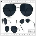 thumbnail image 2 of Iconic Tear Drop Oversize Metal Rim Racer Sunglasses Silver - Black, 2 of 7