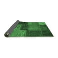 thumbnail image 2 of Ahgly Company Indoor Rectangle Patchwork Emerald Green Transitional Area Rugs, 2' x 5', 2 of 4