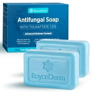 Roycederm Antifungal Soap for Men & Women: Medicated Anti-Fungal Tea Tree Oil Bar Soap - Extra Strength Skin Fungus Treatment for Athletes Foot, Jock Itch & Ringworm - Deep Cleansing
