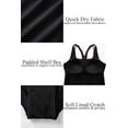 thumbnail image 3 of Charmo One Piece Athletic Racerback Swimsuit Women Slimming Bathing Suits Color Block Training Swimwear for Women, 3 of 9