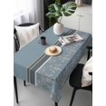 thumbnail image 6 of Boho Blue Flower Table Cloth, Waterproof Tablecloth for Rectangle Tables, Abstract Bohemia Pesley Floral Reusable Washable Fabric Table Cover for Restaurant Kitchen Dining Tables 60"x120", 6 of 9