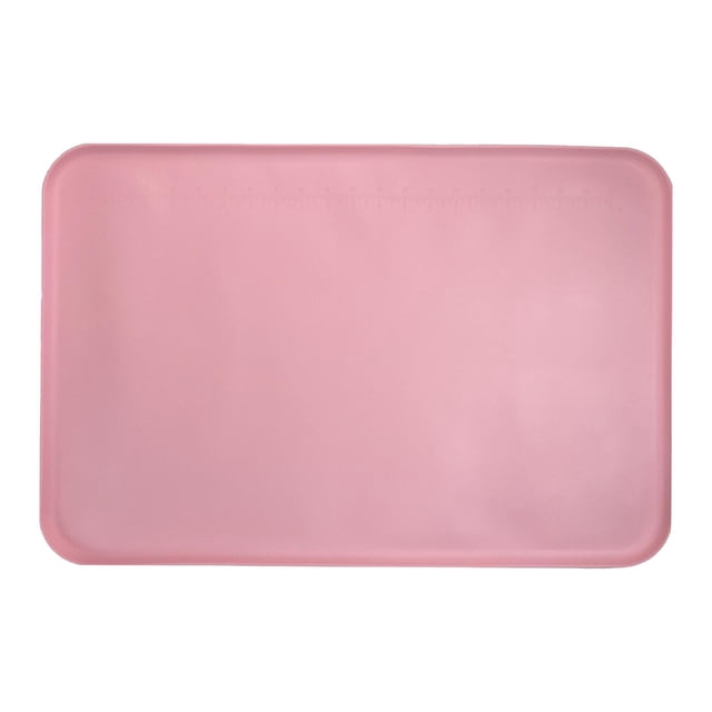 Tapete de silicona para pintar, arcilla multiusos, fácil de limpiar, tapete de silicona para manualidades Rosa
