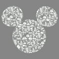 thumbnail image 2 of Boy's Mickey & Friends Mickey Mouse Icons Silhouettes  Performance Graphic Tee Charcoal Heather Medium, 2 of 4