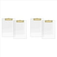 thumbnail image 1 of Paquete de 4 Portapapeles de AcríLico Transparente con Clip Dorado, TamañO Carta A4 de 8,8 X 12,2, Suministros Escolares y para el Hogar, Suministros de Oficina, 1 of 6