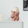 thumbnail image 2 of WYBXZ Ceramic Eggs Cup, Easter Bunny Porcelain Eggs Cup, Rabbits Ceramic Eggs Cup Desktop Home Decor, Cute Fresh Decorative Table Top Living Room Dining Room Tableware, 2 of 6