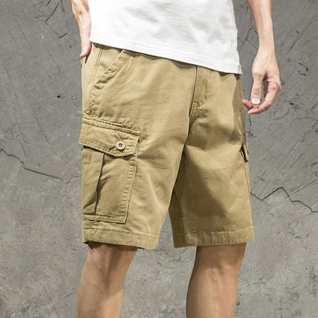 Ceisia Men's Relaxed Multi-pocket Cargo Gift Casual Shorts Abrasion-resistant 3D Pockets Multi-Color