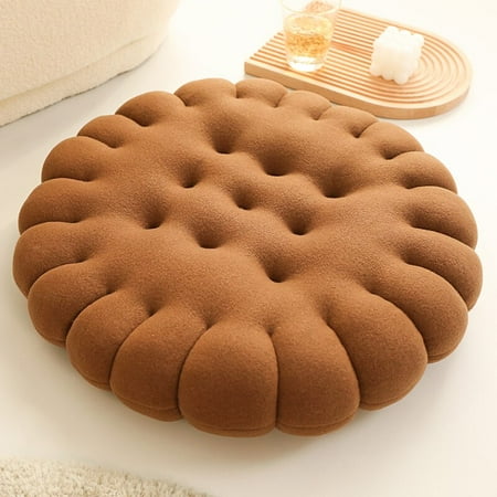 

Biscuit Shape Plush Cushion Soft Creative Pillow Chair Car Seat Pad Decorative Cookie Tatami Back Cushion Sofa Home