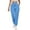 Sky Blue, variant on Yuyuzo Cargo Sweatpants for Women High Waisted Adjustable Drawstring Cinch Bottom Trackpants with Multi Pockets