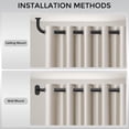 thumbnail image 3 of OLV 1" Diameter Adjustable Wrap Around Curtain Rods 28-48" heavy duty,Black, 3 of 11