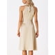 thumbnail image 4 of Vestido Midi Allegra K De Satén Sin Mangas Con Cuello Halter Para Mujer Cremallera Lateral De Cintura Alta Elegante Cóctel De Fiesta champán M, 4 of 6