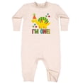thumbnail image 2 of Inktastic Dinosaur First Birthday 1 Year Old Baby Fleece Romper, 2 of 4