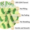 thumbnail image 4 of LHSHID Personalized Pickle Blanket Gifts with Name Text Funny Throw Blanket for Adults Kids Lightweight Plush Soft Cozy Warm Flannel Blankets for Bed Couch, 4 of 7