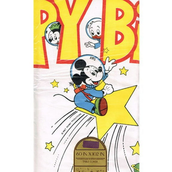 Mickey Mouse Vintage 1988 'Adventures in Birthdayland' Paper Table Cover (1ct)
