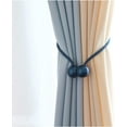 thumbnail image 1 of Decorative Magnetic Curtain Tiebacks Curtain Tie, Modern Simple Style Drape Tie Backs Curtain Holdbacks Weave Rope for Curtain Trim Clips-Blue Ⅱ-6 Piece, 1 of 4