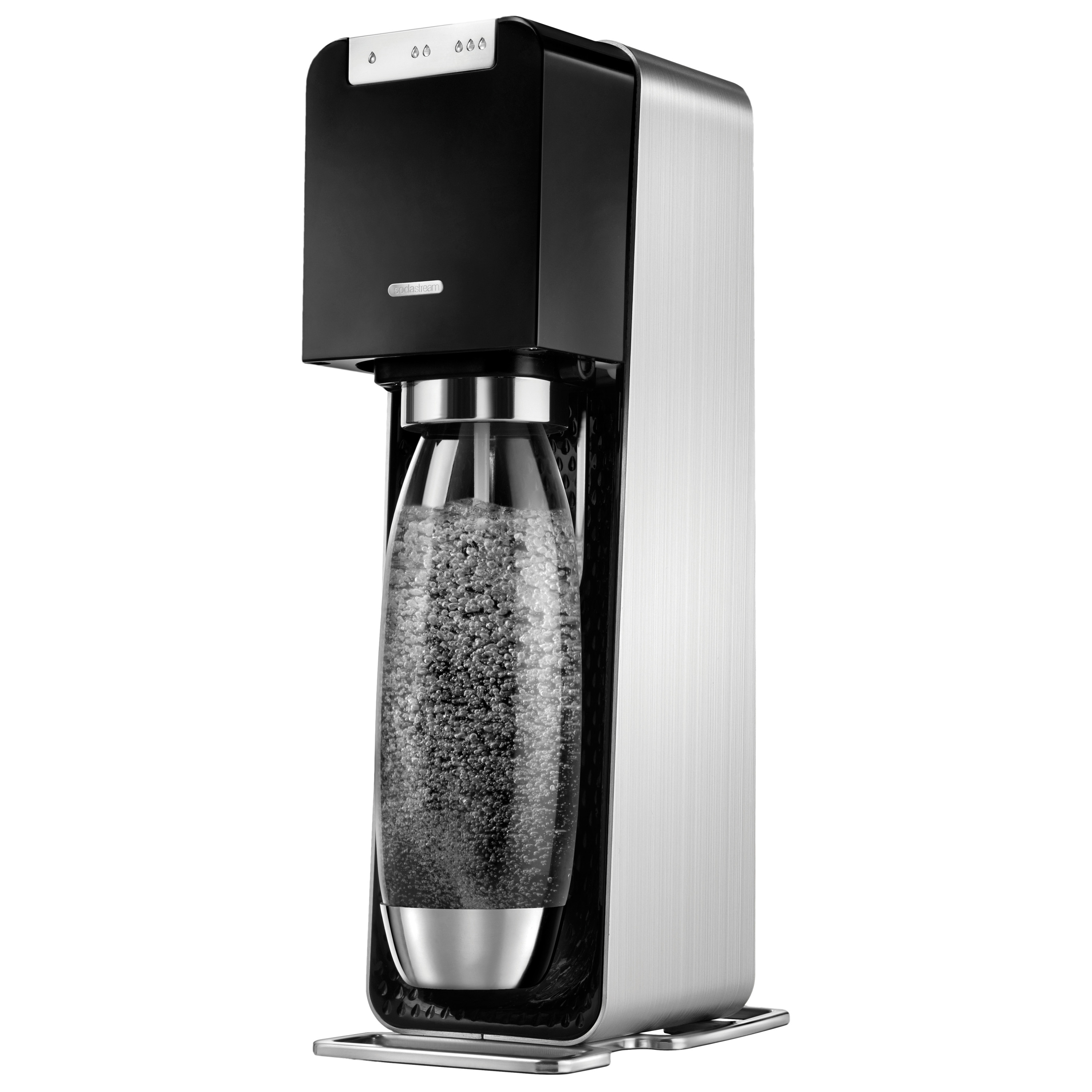 Power Metal Black Automatic Sparkling Water Maker Kit