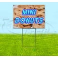 thumbnail image 1 of Mini Donuts (18" x 24") Yard Sign, Includes Metal Step Stake, 1 of 6