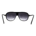 thumbnail image 4 of Mens Classic Sporty Flat Top Mobster Oversize Retro Racer Sunglasses Black White Smoke, 4 of 4
