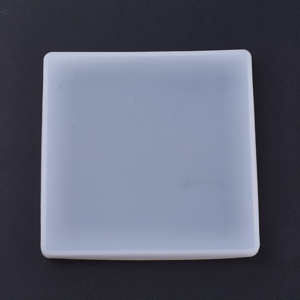 Silicone Molds Resin Casting Molds For UV Resin Epoxy Resin Jewelry Making Square White 186x186x12mm Inner: 176x176mm diy