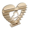 thumbnail image 2 of Support à Chocolat en Bois Support à Chocolat en Bois Cœur Mini Support à Gâteau Porte-Cupcake Résultats Impressionnants, 2 of 5