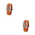 thumbnail image 2 of Jumpingount Reloj digital rectangular Novela Correa ajustable Básculas digitales transparentes Reloj de cuarzo vintage para mujer naranja naranja 2Conjunto, 2 of 6