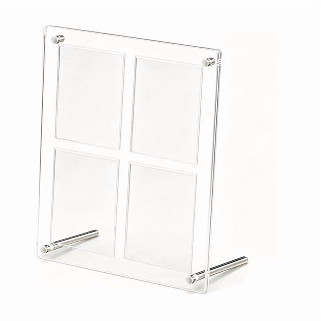 Expositor de Acrílico para Tarjetas Coleccionables, Estuche de Escritorio con Tornillos Metálicos, Soporte Protector Transparente para Tarjetas de Juegos Coleccionables