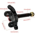 thumbnail image 6 of Rear Axle Shaft Kit with 4.10-6 Front/Rear Wheels Tires Rims Brake Assembly and Chain & Sprocket & Steering Knuckle Kit for Go Kart Quad Trike Drift Bikes, 6 of 9