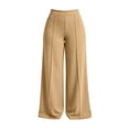 thumbnail image 6 of TEAJOPSUU Plus Size Yoga Pants for Women Wide Leg Stretchy High Waist Elastic Waisted Palazzo Pants Casual Daily Trousers XL-5XL Khaki, 6 of 6