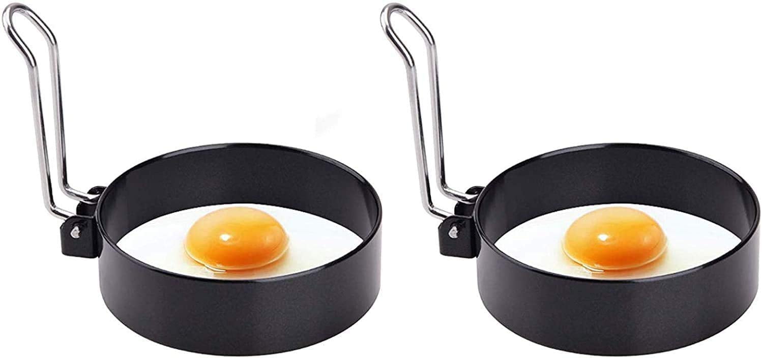 2 Pack Egg Ring, Non Stick Egg Rings,Poached Egg Rings,Egg Frying Rings
