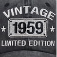 thumbnail image 2 of 65h Birthday Gifts for Men Women, Vintage 1959 Limited Edition Adjustable Embroidered Baseball Cap, 2 of 5