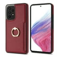 thumbnail image 7 of Allytech for Samsung Galaxy A53 5G Case with Ring Holder, Premium PU Leather Kickstand Shockproof Cards Holder Cash Pocket Wallet Case Cover for Samsung Galaxy A53 5G - Red, 7 of 7