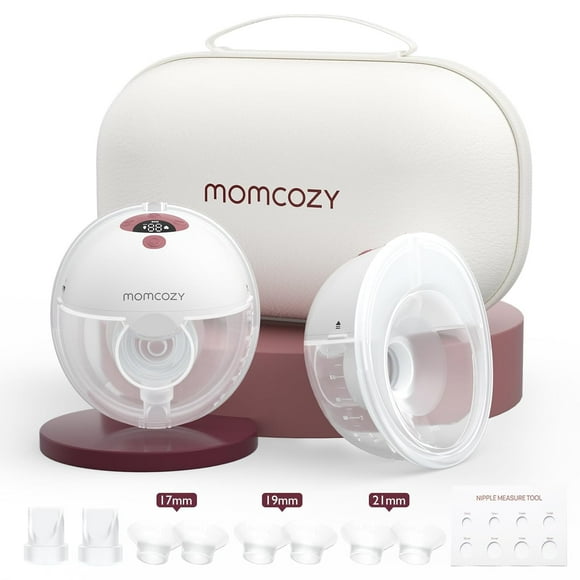 Momcozy Tire-Lait Électrique Tout-en-un M5, Portable, Double Bride Scellée, avec Sac pour Tire-Lait Portable, 3 Modes et 9 Niveaux, Lot de 2