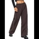 thumbnail image 1 of Pantalones de Paracaídas para Mujer, Pantalones Holgados de Pierna , Pantalones Deportivos con Cintura Elástica Y2K, Pantalones Deportivos, Ropa de Calle Color Café M, 1 of 10