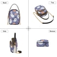 thumbnail image 3 of FORMRS Crossbody Bag for Women Quilted Travel Shoulder Cell Phone Purse with Chain Strap Handbag, Blue Cute Halloween, 3 of 7