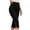01#Black, variant on 3/4 Trousers for Women Summer Cropped Leggings Slim Fit High Waisted Capri Pants Ladies Plain Lightweight Three Quarter Stretchy Trousers