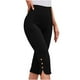 thumbnail image 1 of Leggings Capri para Mujeres Yoga Capri Medias de Cintura Alta Color Sólido, Coincidencia Slim Ajuste Gimnasio Y Pantalones de Yoga, 1 of 9