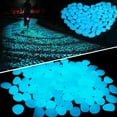 thumbnail image 5 of JTWEEN 50Pcs Glow In The Dark Pebbles, Resin Glow Stones Non-Toxic Environmentally Luminous Pebbles Non-Radioactive for Walkways, Fish Tank, Aquarium, Garden Decorative, 5 of 8