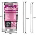 thumbnail image 2 of Speech Language Pathologist Gift, SLP Tumbler, Speech Therapy Gifts for Women, Speech Pathologist Retirement Gifts, Stainless Steel Tumbler with Lid and Straw Coffee Mug 20 OZ, 2 of 6