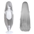 thumbnail image 1 of Peluca larga UTIEHD de 100 cm, gris plateado, para cosplay de anime, 1 of 6