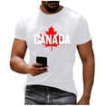 thumbnail image 2 of Mens Big & Tall Short Sleeve T-Shirts Graphic Crewneck Casual Printed Tee Summer Beach Hawaiian Vintage Shirts Size M-4XL White, 2 of 7