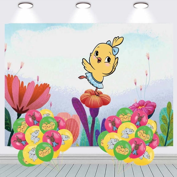 Canticos Banner Wall Decor Party Decorations Balloons Taspestry Backdrop Background Poster Decor Supplies