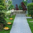 thumbnail image 4 of LINLIN LED Lotus Flower Light, Solar Lotus Flower Outdoor Lamp, Outdoor Solar Garden Light, Solar Garden Light Metal Lantern Water Lily LED Landscape Lights, 4 of 9