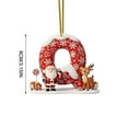 thumbnail image 2 of Christmas Tree Decoration 2D Acrylic Decoration Letter Pendant With 26 Letters Christmas Hanging Decoration DIY Crafts Christmas Home Decoration, 2 of 2